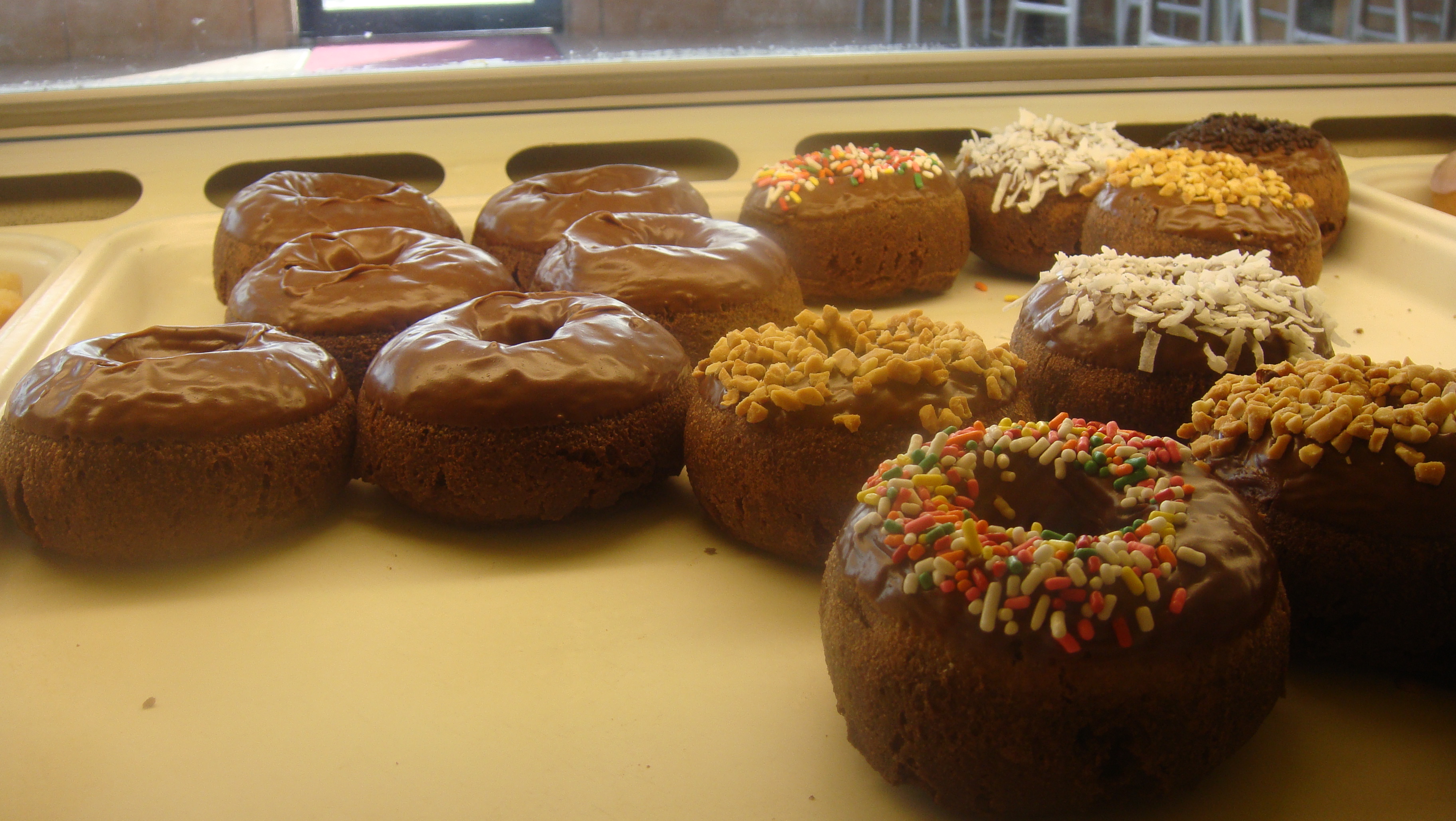 Double chocolate donuts